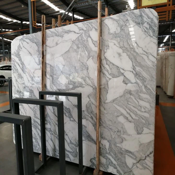 Arabescato marble flooring