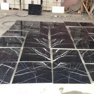 Svart Marquina golvplattor
