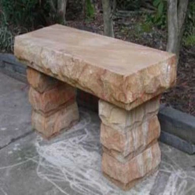Gul granitbänk