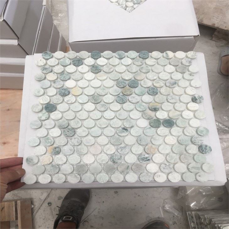 China Ming Green Marble Mosaic Tile