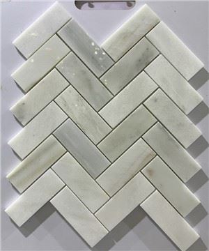 Danba vit marmor mosaikplattor