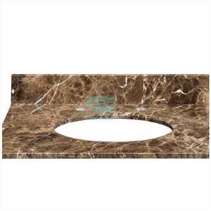 Dark Emperador Marble Bathroom Vanity Tops