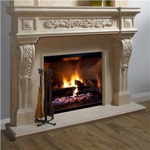 Galala Beige Marmoröppen spis