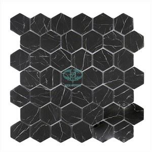 Nero Marquina Hexagon Kakel