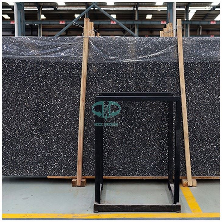 Black Terrazzo Stone Slab and  Tiles
