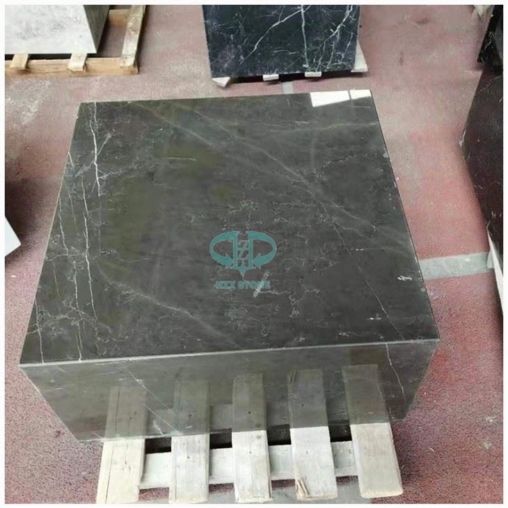 Low Dark Grey Marble Coffee Table