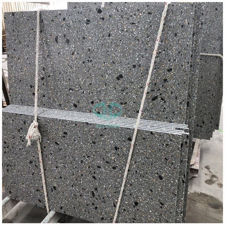 Grey Terrazzo Stone Flooring Tiles