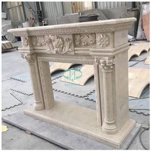 Antik marmor mantel